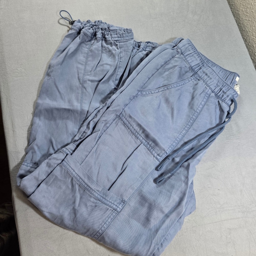 Light Blue Women's Cargo Track Pants